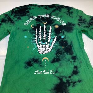 LAST CALL CO Long Sleeve Skater Tarot Eveil EyeSkeleton Hand Art T SHIRT Sz S